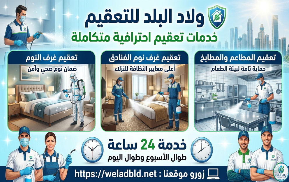 تعقيم الصالونات المنازل والفلل 